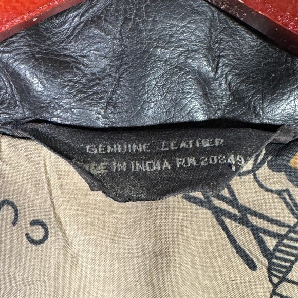 Vintage A2 Flight Leather Jacket Mens L Bomber US Army Air Force Brown - Picture 7 of 13